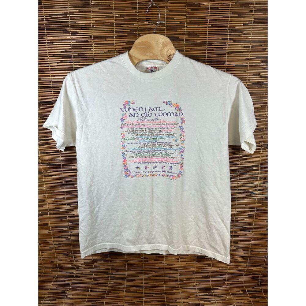 When I am an Old Woman I Shall Wear Purple SOFTEE USA XXL Single Stitch